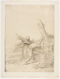 Les Faiseurs de fagots. Creator: Alphonse Legros (French, 1837-1911).