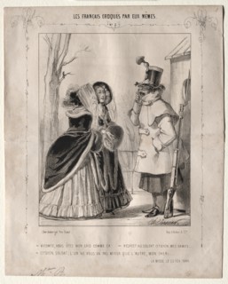 Les Français croquès par eux-mêmes: Vicomte, vous êtes bien laid comme ca!..., 1840. Creator: Charles Vernier (French, 1831-1887).