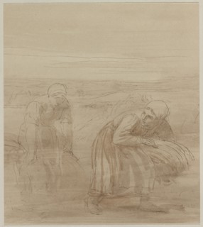 Les Glaneuses, 1800s. Creator: Alphonse Legros (French, 1837-1911).