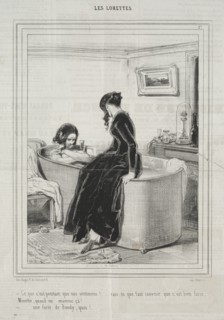 Les Lorettes, 1842. Creator: Paul Gavarni (French, 1804-1866).