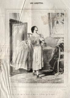 Les Lorettes, 1842. Creator: Paul Gavarni (French, 1804-1866).