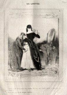 Les Lorettes, 1842. Creator: Paul Gavarni (French, 1804-1866).