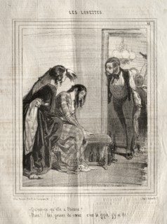 Les Lorettes, 1842. Creator: Paul Gavarni (French, 1804-1866).
