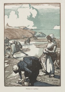 Les Pêcheuses de Pignons, Saint-Jean-de-Mont, 1903 . Creator: Auguste Louis Lepère (French, 1849-1918).