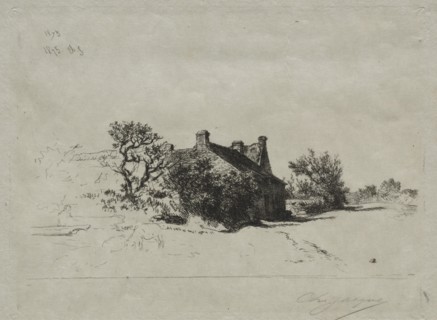 Les Petits Maisons Kercassier, 1875. Creator: Charles-Émile Jacque (French, 1813-1894).