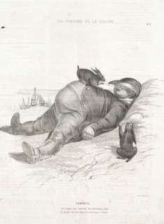Les Plaisirs de la chasse: Sommeil, 1842. Creator: Alade Joseph Lorentz (French, 1813-after 1858).