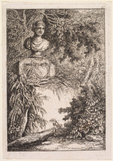 Les Soirées de Rome: Le Buste, 1764. Creator: Hubert Robert (French, 1733-1808).
