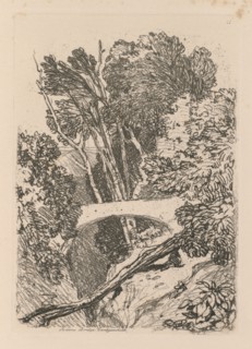 Liber Studiorum: Plate 11: Parson's Bridge, Cardingshire, 1838. Creator: John Sell Cotman (British, 1782-1842).