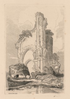 Liber Studiorum: Plate 35, Wenlock Priory, Salop, 1838. Creator: John Sell Cotman (British, 1782-1842).
