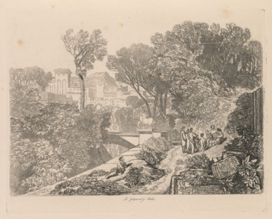Liber Studiorum: Plate 6, The Judgment of Midas, 1838. Creator: John Sell Cotman (British, 1782-1842).