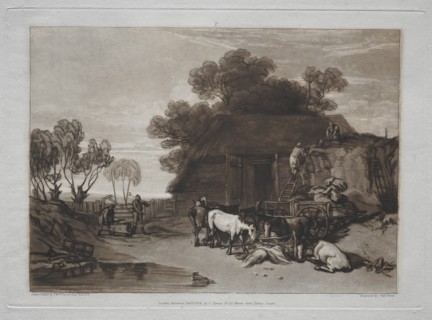 Liber Studiorum: The Straw Yard. Creator: Joseph Mallord William Turner (British, 1775-1851).