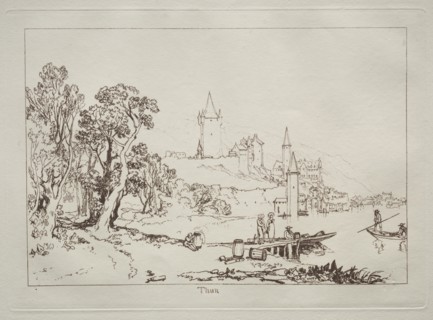 Liber Studiorum: Ville de Thun, Switzerland. Creator: Joseph Mallord William Turner (British, 1775-1851).