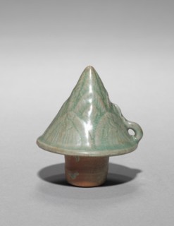 Lid for Bamboo Shoot-shaped Ewer, 1100s. Creator: Unknown.