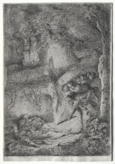 LInvention des corps de S. Pierre et S. Paul, c. 1650. Creator: Giovanni Benedetto Castiglione (Italian, 1609-1664).