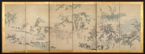 Literary Gathering in the Orchid Pavilion, late 1700s. Creator: Maruyama Okyo (Japanese, 1733-1795).