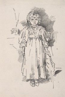 Little Evelyn, 1896. Creator: James McNeill Whistler (American, 1834-1903).