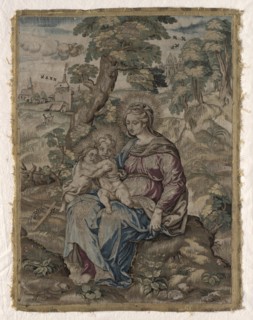 Madonna with Christ Child and Saint John the Baptist, 1500s. Creator: Unknown.