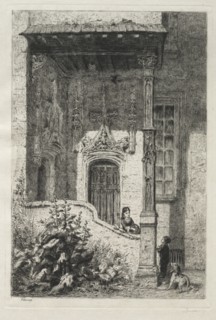 Maison dite de la Reine Blanche, Rue St. Hippolyte. Creator: Alfred Alexandre Delauney (French, 1830-1894).