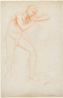 Male Nude, 1891. Creator: Pierre Puvis de Chavannes (French, 1824-1898).