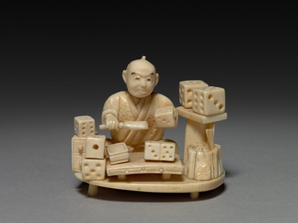 Man with Dice, c 1800s. Creator: Unknown.