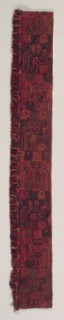 Mantle Border Fragment with Oculate Being, 200 BC-AD 200. Creator: Unknown.