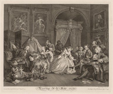 Marriage à la Mode: The Toilet Scene, 1745. Creator: William Hogarth (British, 1697-1764).