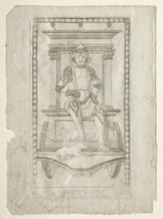 Mars (from the Tarocchi, series A: Firmaments of the Universe, #45), before 1467. Creator: Master of the E-Series Tarocchi (Italian, 15th century).