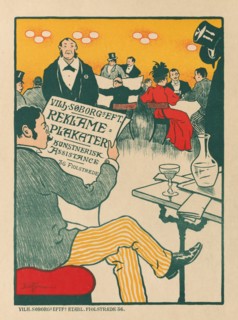 Masters of the Poster: Poster for Exhibition of Artistic Posters of Wilhelm Söborg , c. 1895. Creator: Paul Gustav Fischer (Danish, 1860-1934); Soborg, Copenhagen.