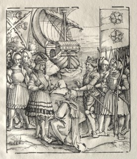 Maximilian Makes Peace with Henry VII. Creator: Peter Flötner (German, 1485-1546), possibly by.