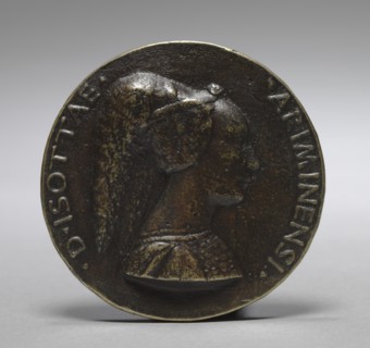 Medal of Isotta degli Atti da Rimini (obverse), 15th century. Creator: Matteo de' Pasti (Italian, 1420-1467/68).