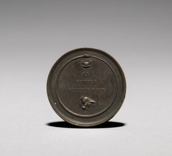 Medal: Antonio Canova (reverse). Creator: Francesco Putinati (Italian, 1775-1848).