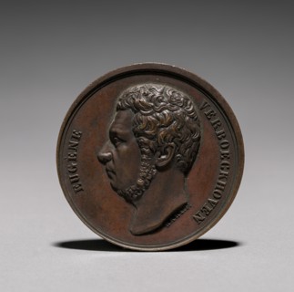 Medal: Eugene Verboeckhoven, 1800s. Creator: Unknown.