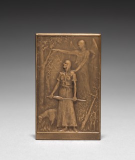 Medallion: Jeanne dArc. Creator: Daniel Dupuis (French, 1819-1899).
