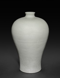 Meiping Vase with Cloud Collars and Peony Sprays, 1403-1424. Creator: Unknown.