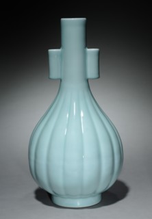 Melon-Shaped Fluted Vase, 1736-1795. Creator: Unknown.