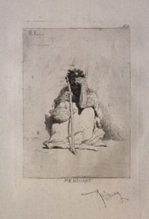 Mendiant accroupi. Creator: Mariano Fortuny y Carbó (Spanish, 1838-1874).