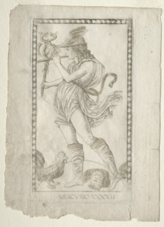 Mercury (from the Tarocchi, series A: Firmaments of the Universe, #42), before 1467. Creator: Master of the E-Series Tarocchi (Italian, 15th century).