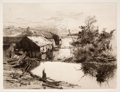 Mills at Mispek, N.B., 1884. Creator: Stephen Parrish (American, 1846-1938).