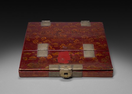 Mirror in a Lacquer Case, c 1800- 1825. Creator: Unknown.