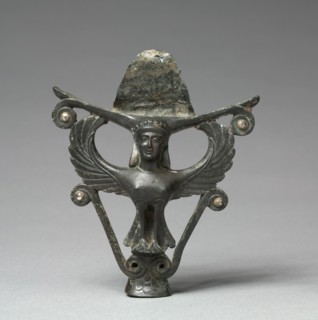 Mirror Support: Siren, c. 475 BC. Creator: Unknown.