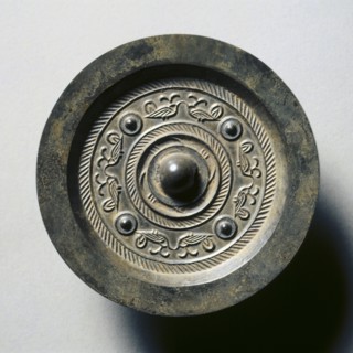 Mirror with Four Nipples and Eight Birds, 1st century BC. Creator: Unknown.