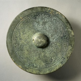 Mirror with Quatrefoil, Paired Phoenixes, and Auspicious Animals, early 3rd -early 4th century. Creator: Unknown.