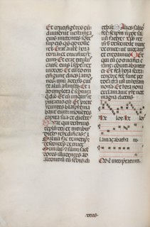 Missale: Fol. 128v: contains music for "Hely Hely Lama etc." within St. Mattion Passion, 1469. Creator: Bartolommeo Caporali (Italian, c. 1420-1503).