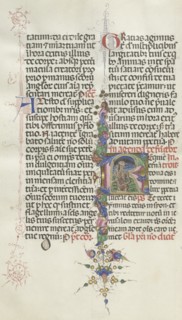 Missale: Fol. 387v: Death represented as a Skeleton with a Sickle, 1469. Creator: Bartolommeo Caporali (Italian, c. 1420-1503).