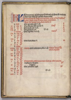 Missale: Fol. 3v: February Calendar Page, 1469. Creator: Bartolommeo Caporali (Italian, c. 1420-1503).