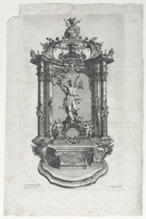 Model for Altar for Woodcarvers. Creator: Gottfried Bernhard Götz (German, 1708-1774).