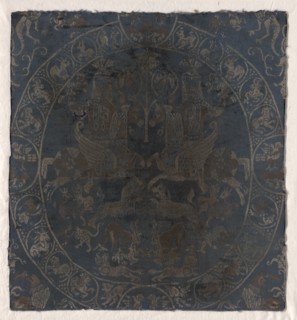 Modern Reproduction of the Bahram Gur silk in Berlin, c. 1895 (?). Creator: Unknown.