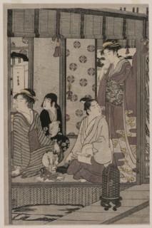 Morning Glory (from the series The Tale of Genji in Elegant Modern Dress), c. 1790. Creator: Ch?bunsai Eishi (Japanese, 1756-1829).
