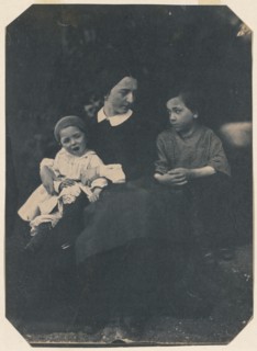 Mother with Two Children, c. 1855. Creator: Jean-Baptist Frénet (French, 1814-1889).