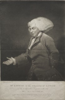 Mr. Edwin in the Character of Lingo, 1784. Creator: Charles Howard Hodges (British, 1764-1837).